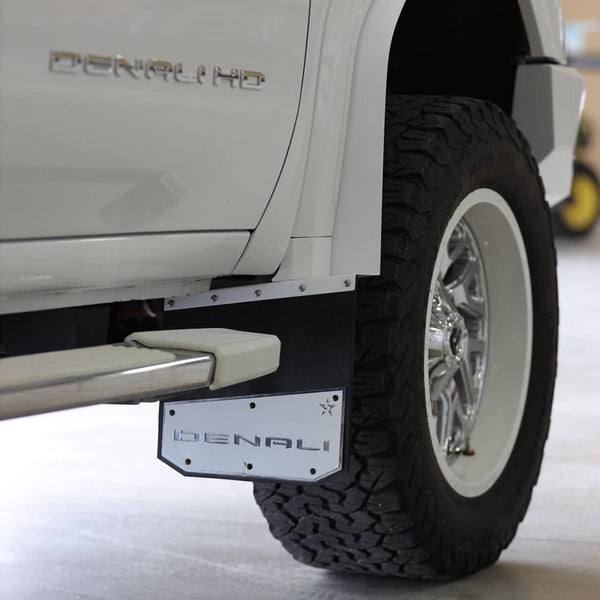 2020-2024 GMC HD Bolt On Kickback Mudflaps 13" Long Johns
