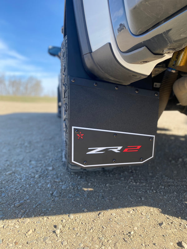 2019+ Chev ZR2 1500 Bolt On Kickback Mudflaps 12"