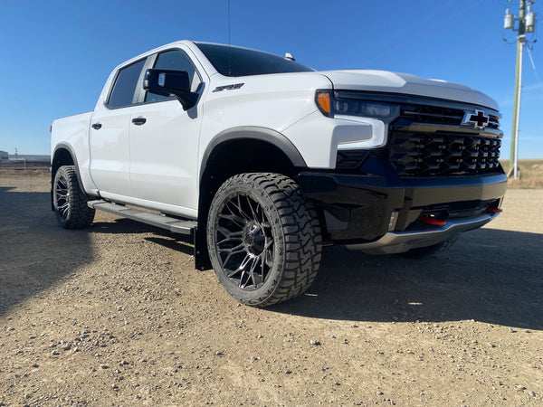 2019+ Chev ZR2 1500 Bolt On Kickback Mudflaps 12"