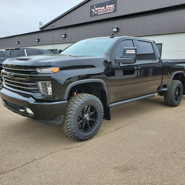 2020+ Chevrolet HD Bolt On Kickback Mudflaps 12"