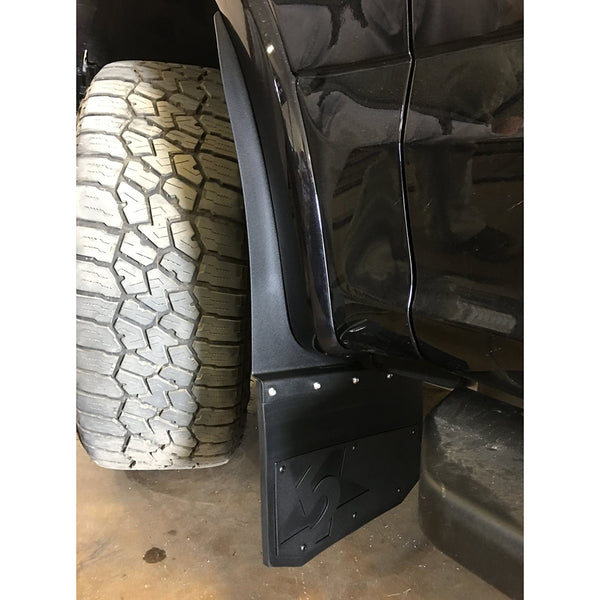 2021+ Ford F150 (Aluminum Body) Bolt On Kickback Mudflaps 12"