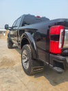 2017+ Ford Super Duty (Aluminum Body) Bolt On Kickback Mudflaps 13"