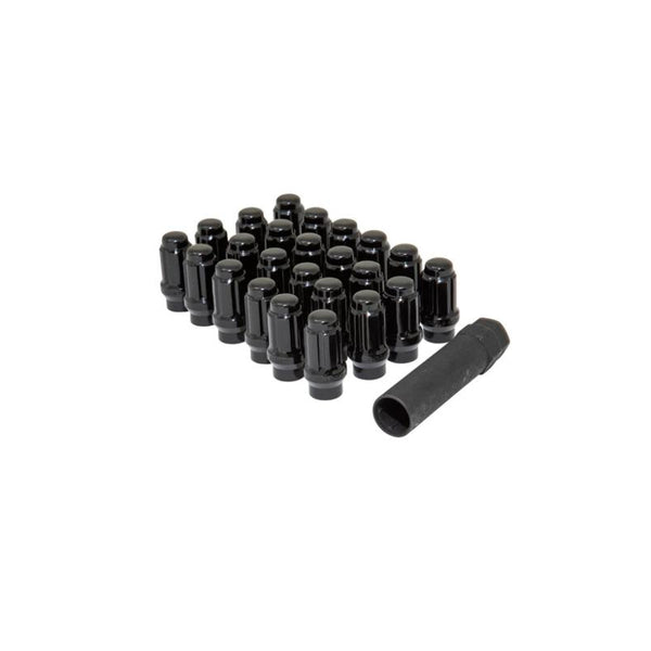 12X1.5 LUG NUTS CLOSED BLACK ET 24PCS & SPLINE KEY