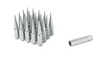 14X1.5 SPIKED LUG NUTS CLOSED CHROME 32PCS & SPLINE KEY