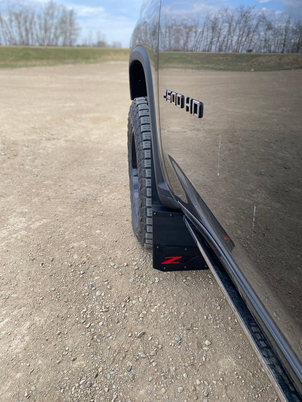 2020+ Chevrolet HD Bolt On Kickback Mudflaps 12"